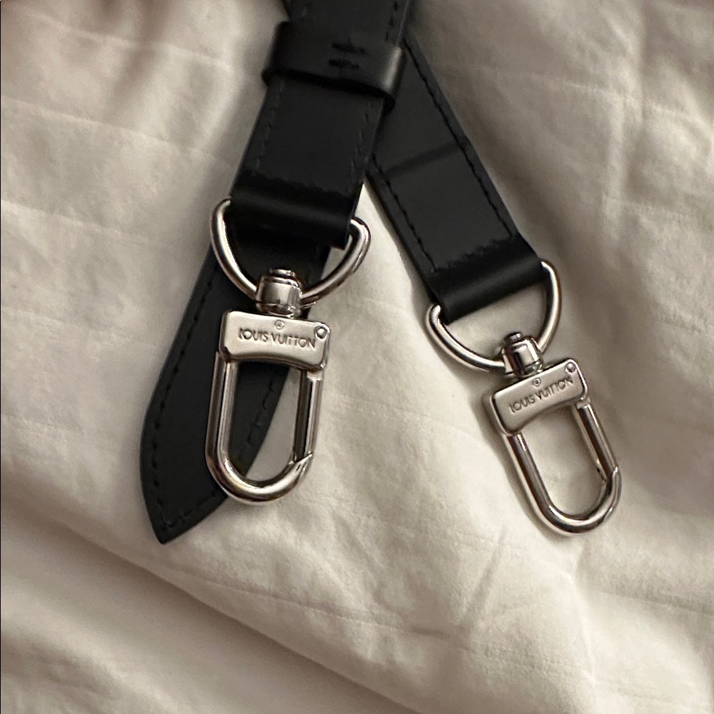 Louis Vuitton Black Strap with Silver Hardware - Picture 8 of 9